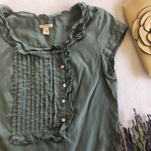 ✨J. Crew Ruffled Bib Top✨ - Picture 5 of 8